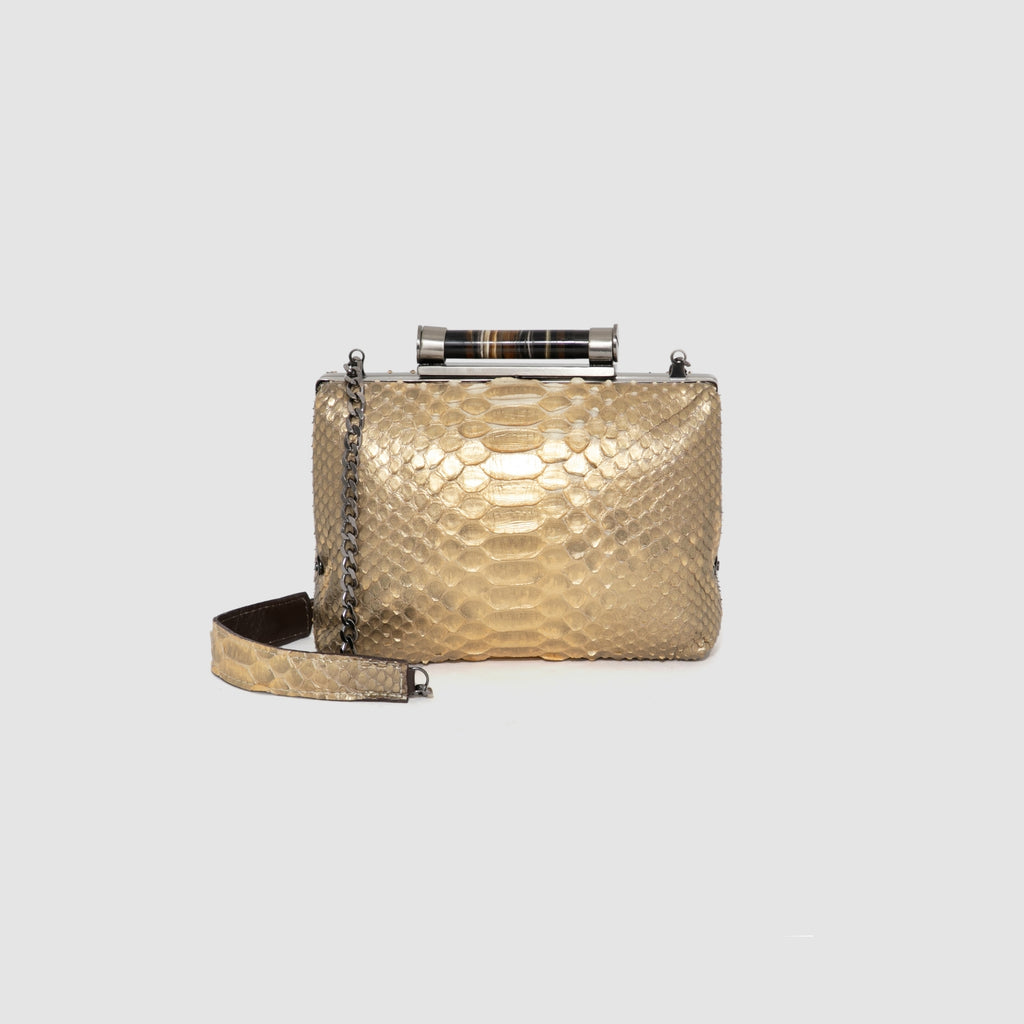 Clutch Caseara Couro Python