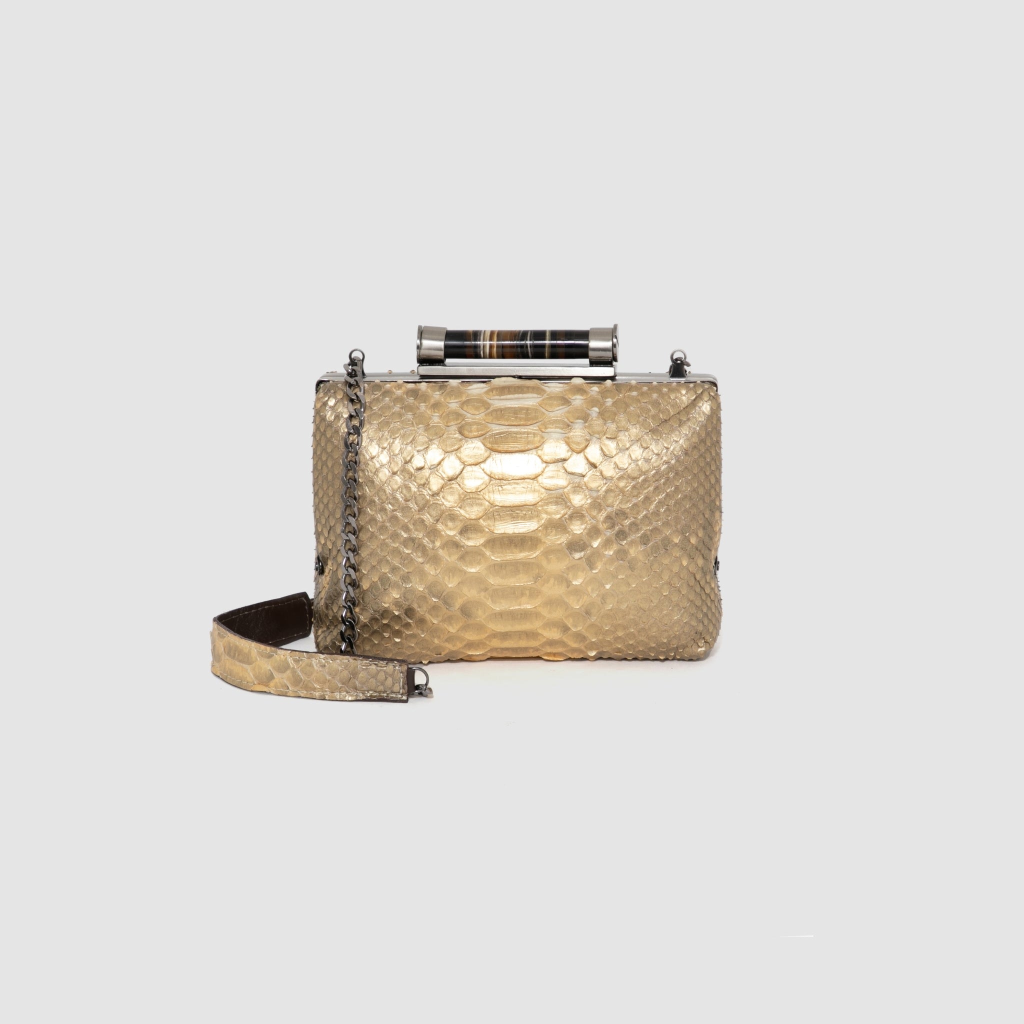 Clutch Caseara Couro Python