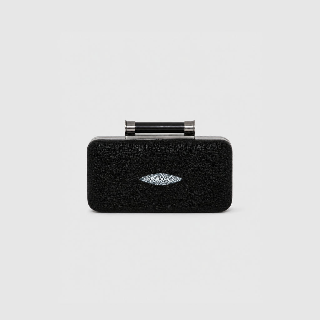 Clutch Aracá Couro Arraia