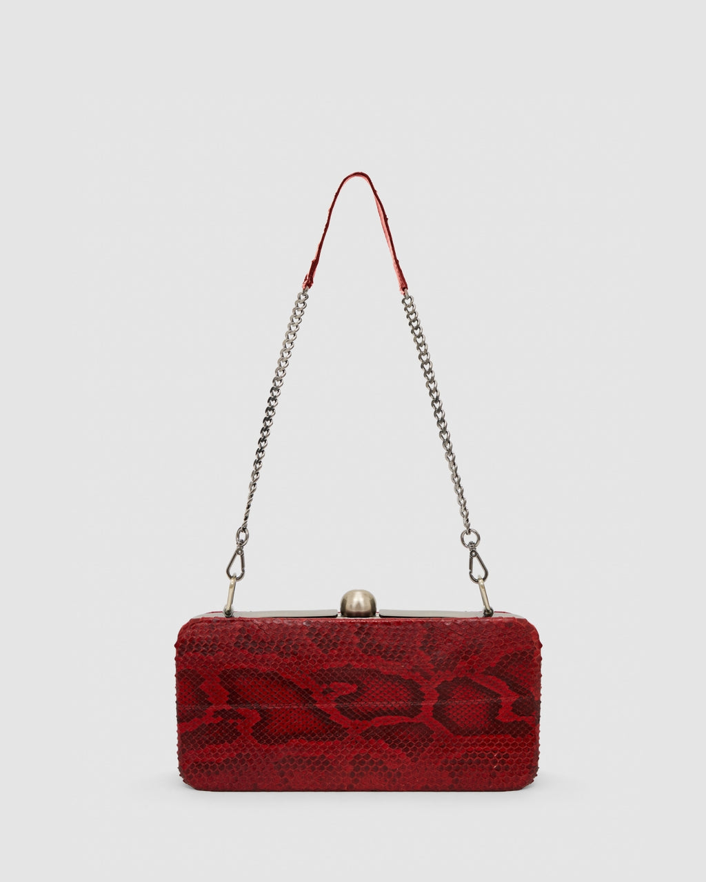 Clutch Íris Couro Python Moluro