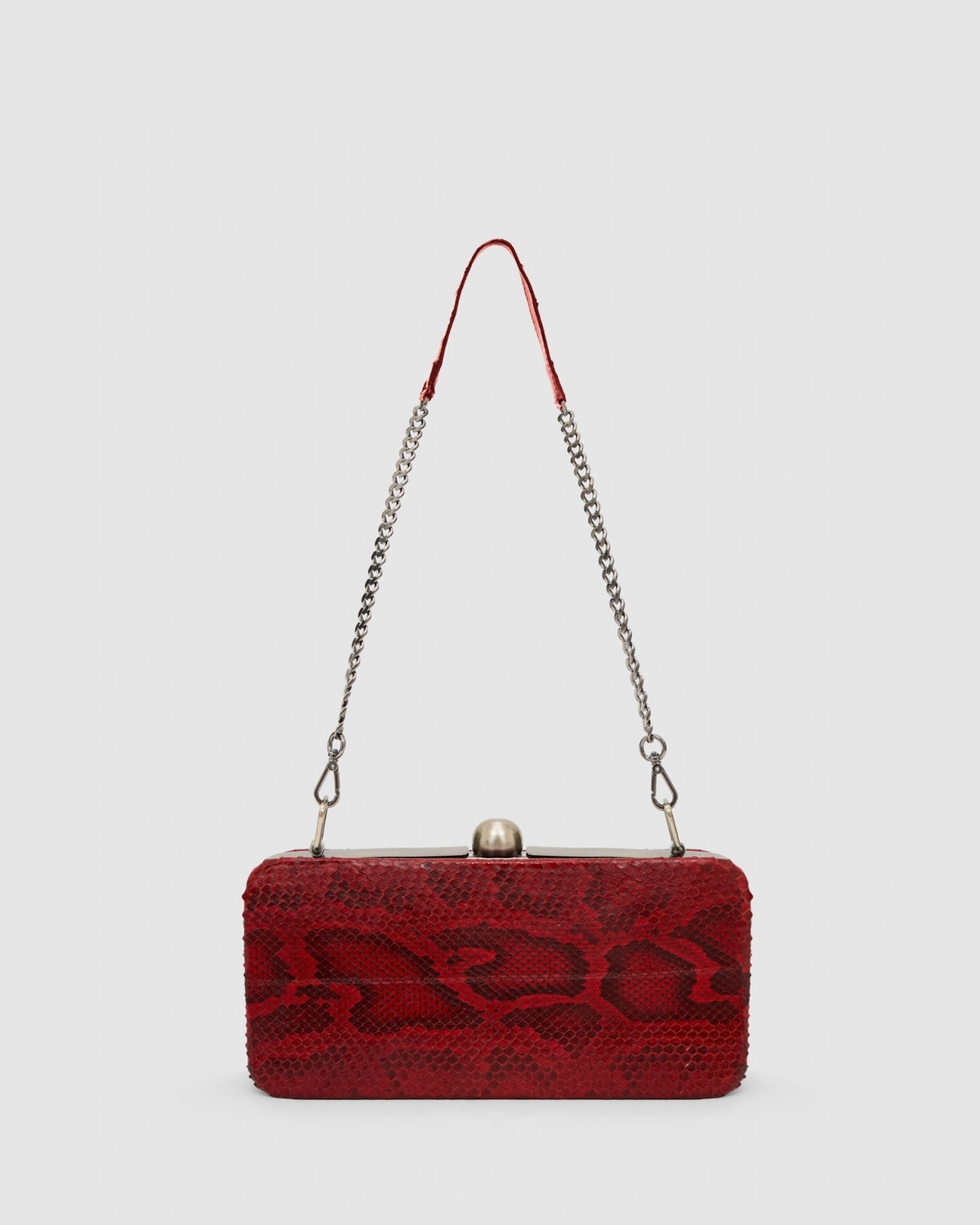 Clutch Íris Couro Python Moluro