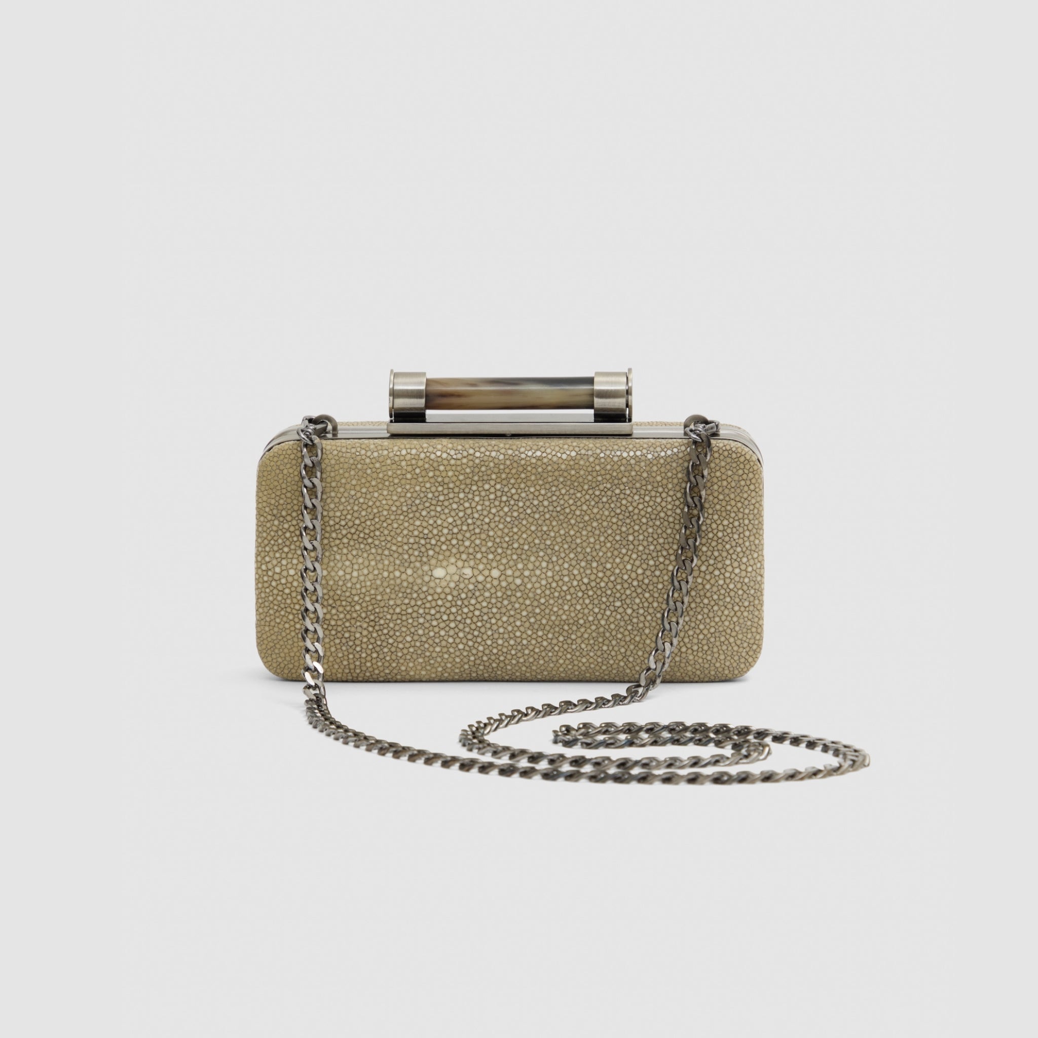 Clutch Aracá Couro Arraia