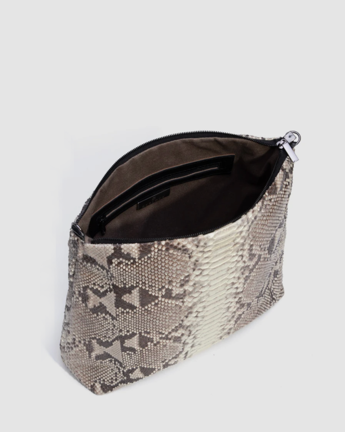 Bolsa Mochila Cumbaru Couro Python