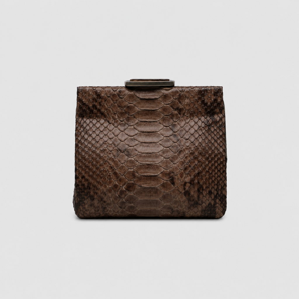 Clutch Ajurú Couro Python