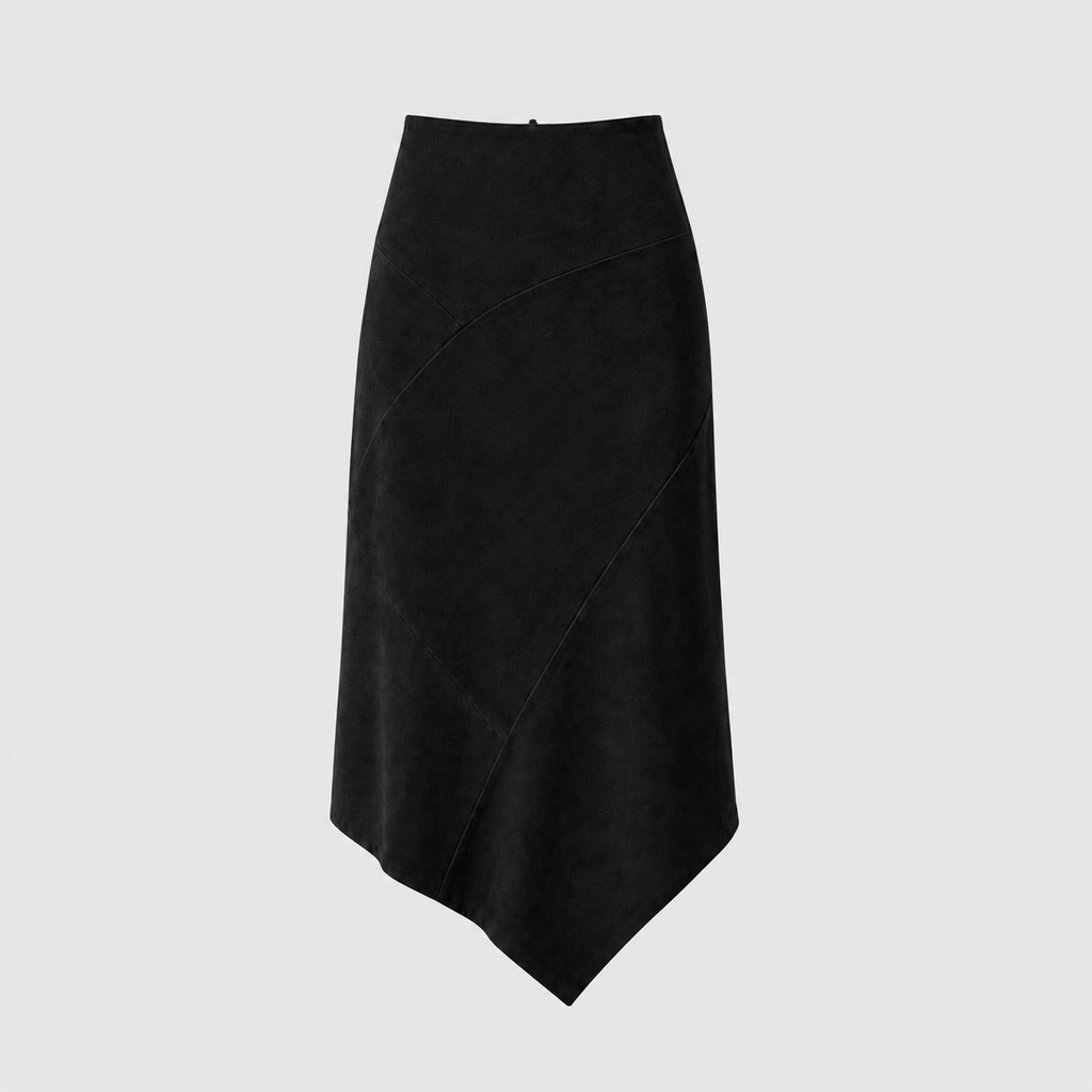 Saia Assimétrica em Chamois