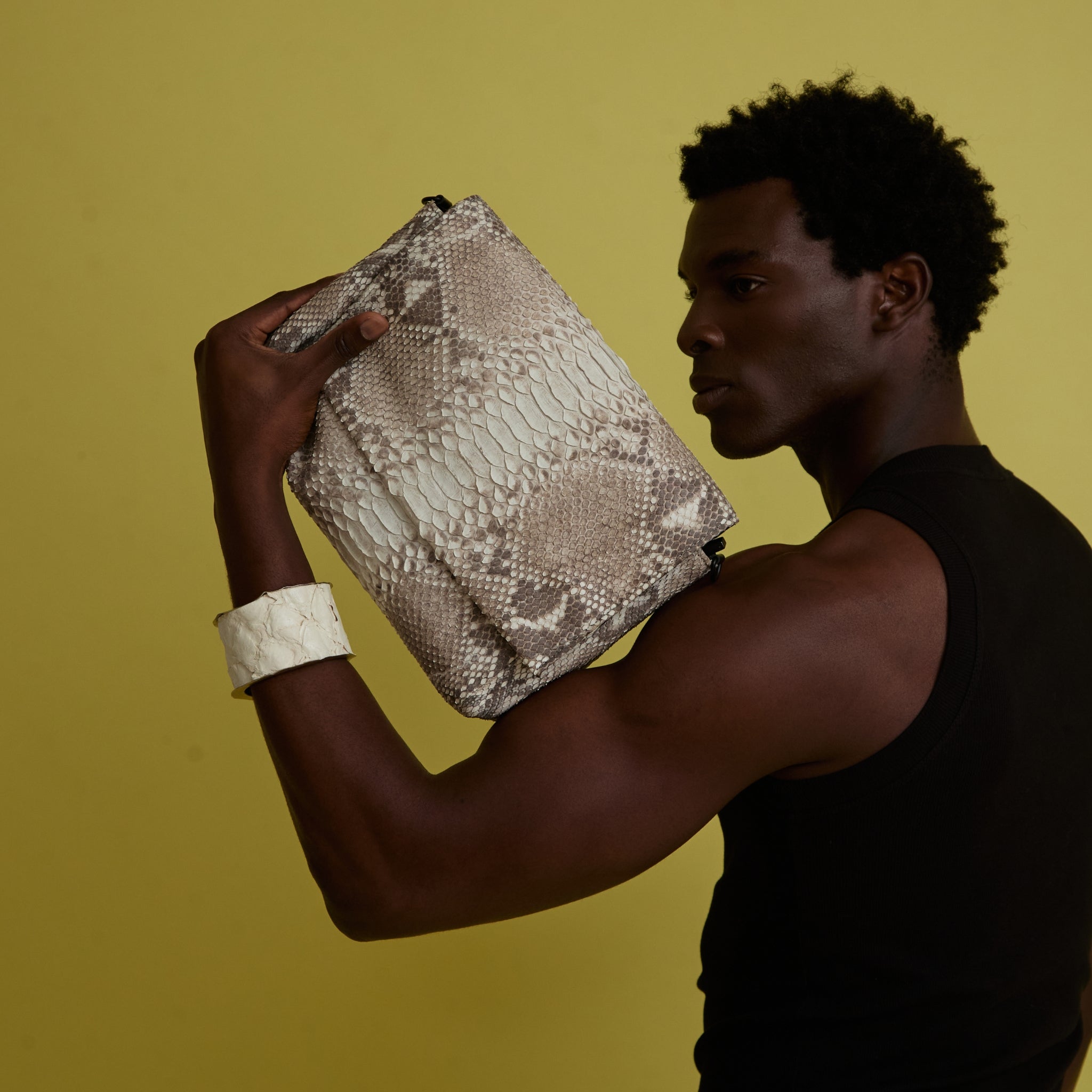 Bolsa Tipuana Couro Python